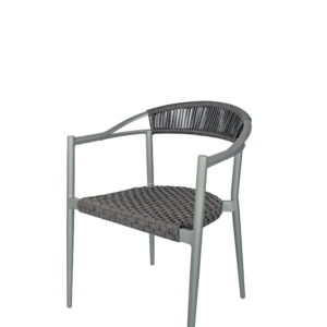 fauteuil dover tressage gris